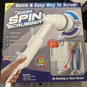 Voom Spin Scrubber with Multiple Brush Heads NWT